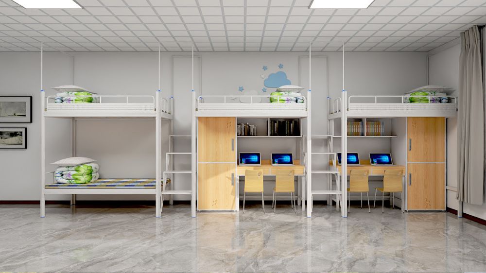 广东高华家具-学生公寓床效果图