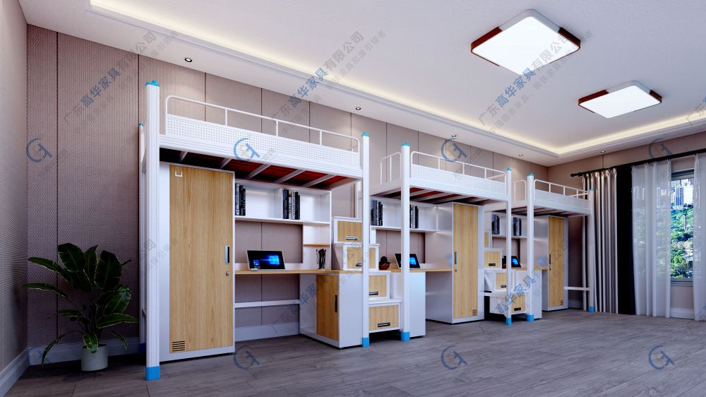 广东高华家具-三连体公寓床
